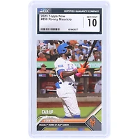 Ronny Mauricio New York Mets 2023 Topps Now Cracks 1st Homer Of MLB Career #858 CGC Authenticated 10 Rookie Card