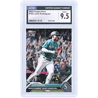 Julio Rodriguez Seattle Mariners 2023 Topps Now Fastest In Mariners History To Reach 50 HRs #765 CGC Authenticated 9.5 Card