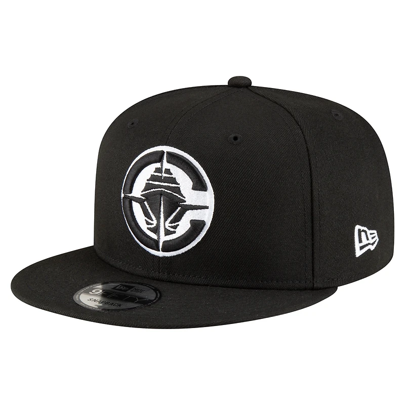 Men's New Era  Black LA Clippers 9FIFTY Snapback Hat