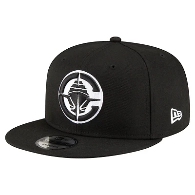 Men's New Era  Black LA Clippers 9FIFTY Snapback Hat