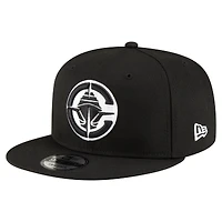 Men's New Era  Black LA Clippers 9FIFTY Snapback Hat