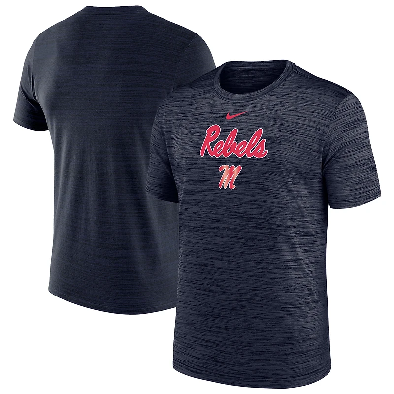Men's Nike Navy Ole Miss Rebels Velocity Dri-FIT T-Shirt