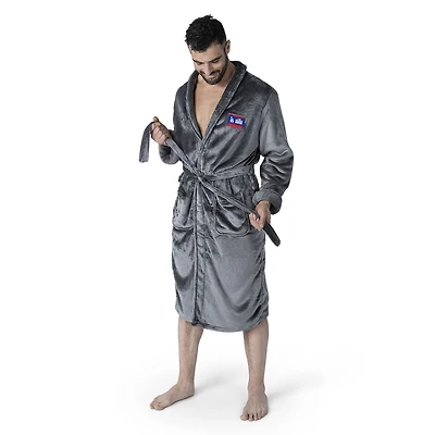 Men's The Northwest Group Charcoal Los Angeles Dodgers 2024 World Series Multi Champs Keepsake Silk Touch Robe