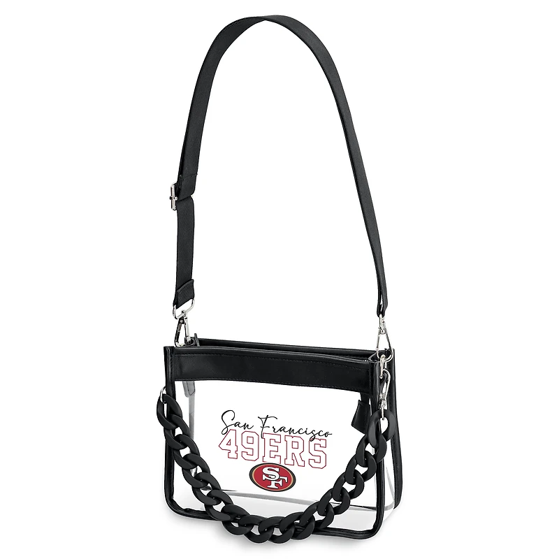 WEAR by Erin Andrews San Francisco 49ers Plastic Chain Mini Crossbody