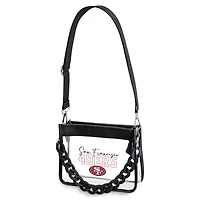 WEAR by Erin Andrews San Francisco 49ers Plastic Chain Mini Crossbody