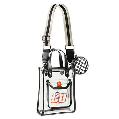 WEAR by Erin Andrews Clemson Tigers Clear Stadium Crossbody Purse with Coin Pouch