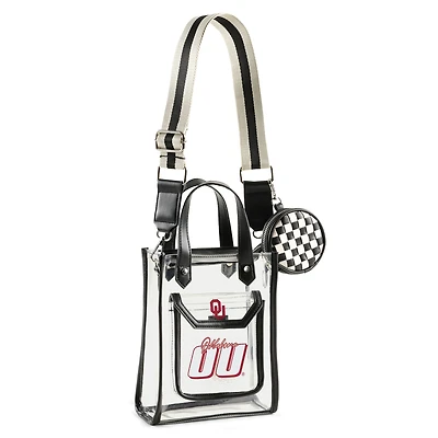 WEAR by Erin Andrews Oklahoma Sooners Clear Stadium Crossbody Purse with Coin Pouch
