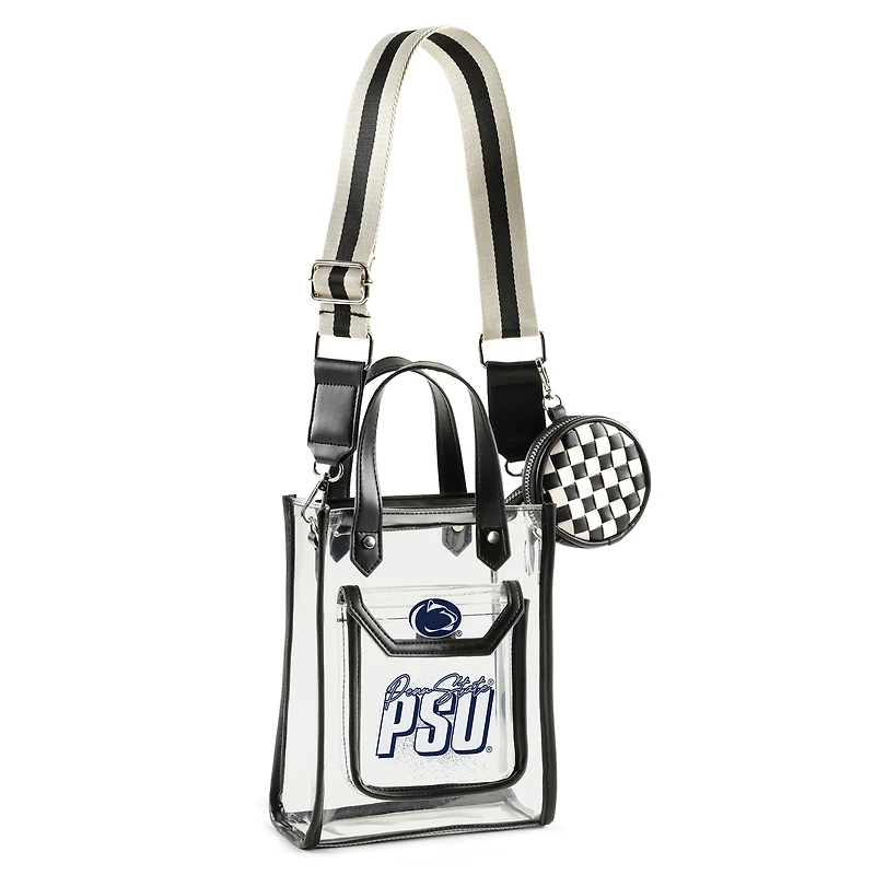 WEAR by Erin Andrews Penn State Nittany Lions Clear Stadium Crossbody Purse with Coin Pouch