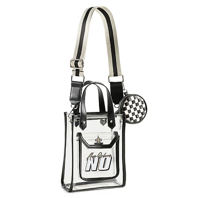 WEAR by Erin Andrews New Orleans Saints Clear Stadium Crossbody Purse with Coin Pouch