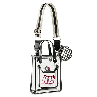 WEAR by Erin Andrews Kansas City Chiefs Clear Stadium Crossbody Purse with Coin Pouch