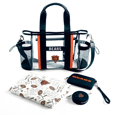 WEAR by Erin Andrews Chicago Bears Clear Stadium Baby Bag