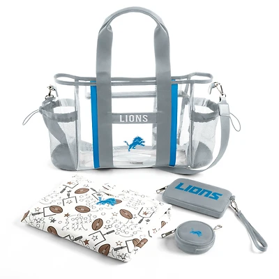 WEAR by Erin Andrews Detroit Lions Clear Stadium Baby Bag