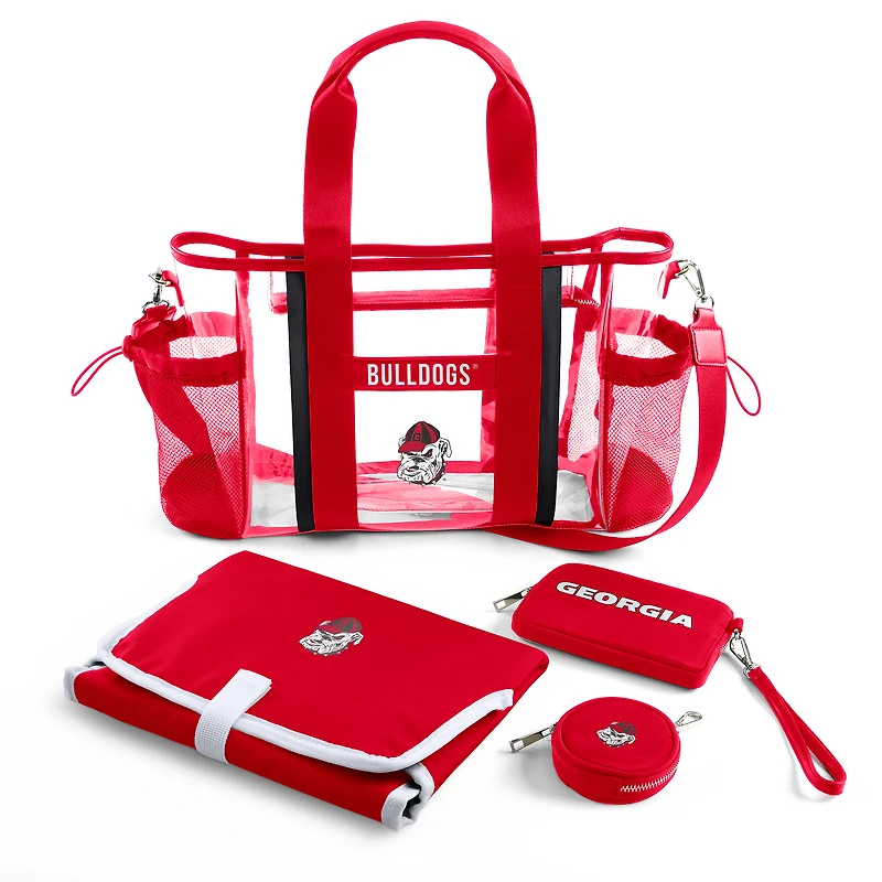 WEAR by Erin Andrews Georgia Bulldogs Clear Stadium Baby Bag