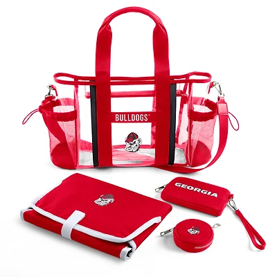 WEAR by Erin Andrews Georgia Bulldogs Clear Stadium Baby Bag