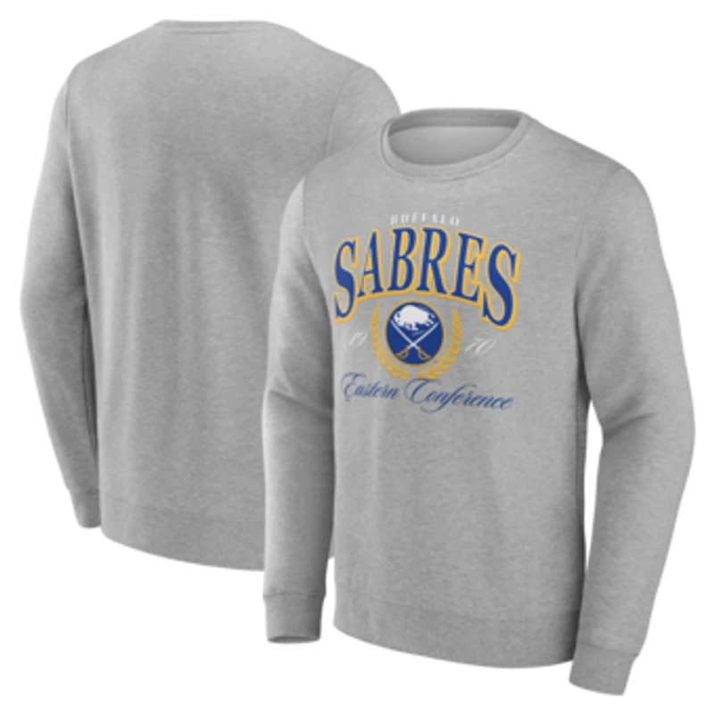 Men's  Gray Buffalo Sabres Reign Supreme Pullover Sweatshirt