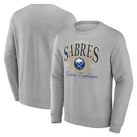 Men's  Gray Buffalo Sabres Reign Supreme Pullover Sweatshirt