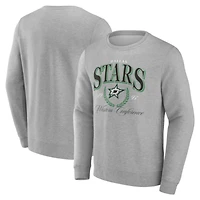 Men's  Gray Dallas Stars Reign Supreme Pullover Sweatshirt