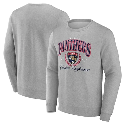Men's  Gray Florida Panthers Reign Supreme Pullover Sweatshirt