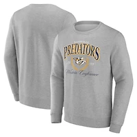 Men's  Gray Nashville Predators Reign Supreme Pullover Sweatshirt