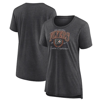 Women's Gray Philadelphia Flyers Reign Supreme Tri-Blend T-Shirt