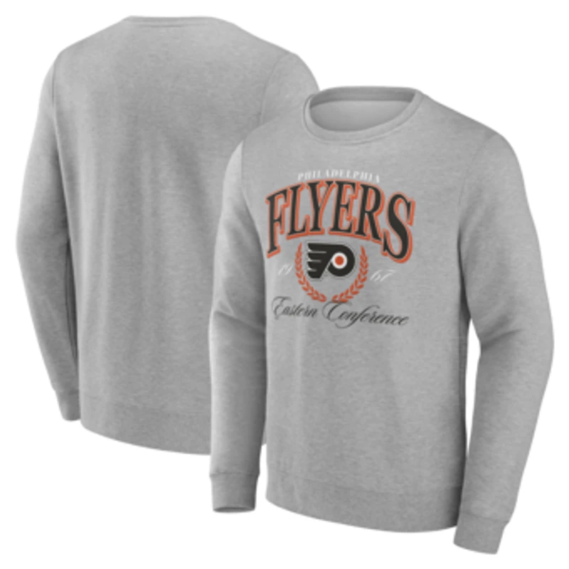 Men's  Gray Philadelphia Flyers Reign Supreme Pullover Sweatshirt
