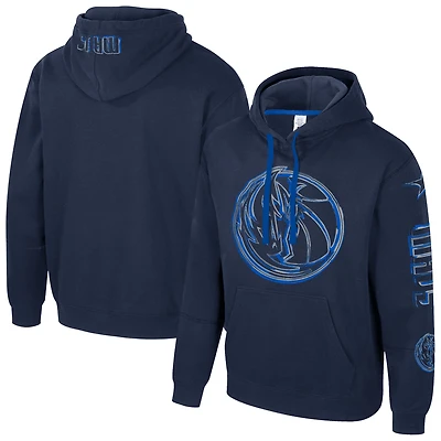 Unisex Stadium Essentials Navy Dallas Mavericks Elementized Pullover Hoodie