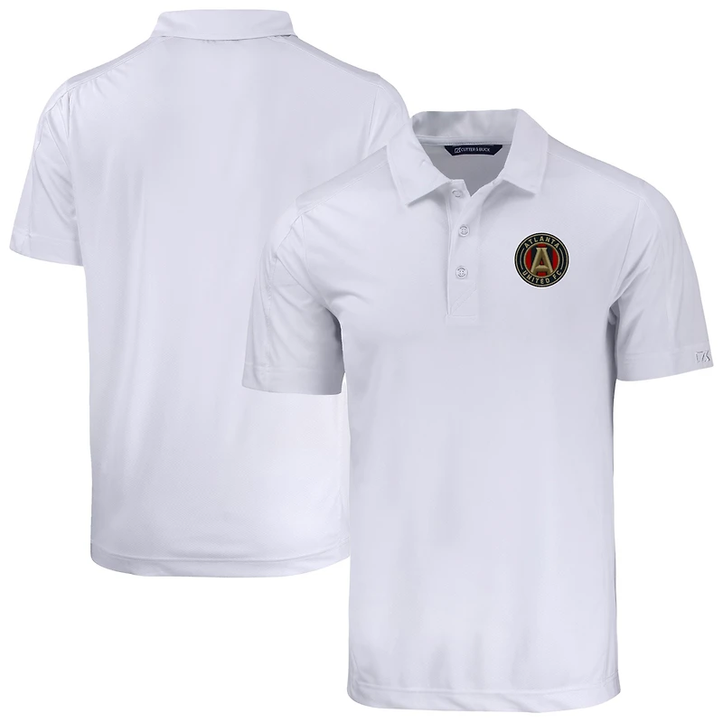 Men's Cutter & Buck  White Atlanta United FC Big Tall Prospect Eco Textured Stretch Recycled Polo
