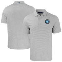 Men's Cutter & Buck Charlotte FC Big Tall Forge Eco Double Stripe Stretch Recycled Polo