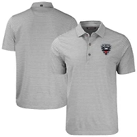 Men's Cutter & Buck Heather D.C. United Big Tall Forge Eco Stripe Stretch Recycled Polo