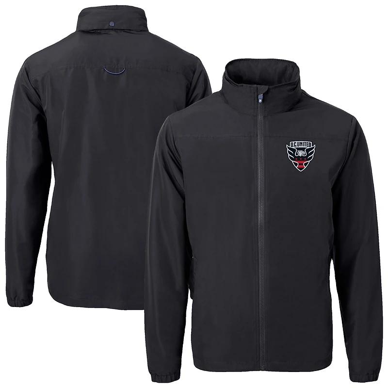 Men's Cutter & Buck D.C. United Big Tall Charter Eco Knit Recycled Full-Zip Hoodie Jacket
