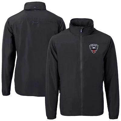 Men's Cutter & Buck D.C. United Big Tall Charter Eco Knit Recycled Full-Zip Hoodie Jacket