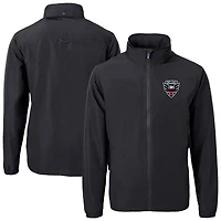 Men's Cutter & Buck D.C. United Big Tall Charter Eco Knit Recycled Full-Zip Hoodie Jacket