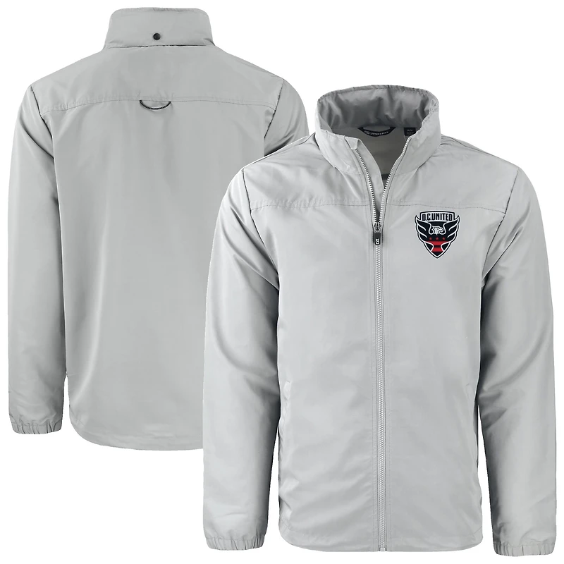 Men's Cutter & Buck D.C. United Big Tall Charter Eco Knit Recycled Full-Zip Hoodie Jacket