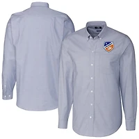 Men's Cutter & Buck Light Blue FC Cincinnati Big & Tall Stretch Oxford Long Sleeve Dress Shirt