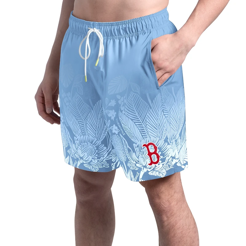 Men's Margaritaville Blue Boston Red Sox Lagoon Fiesta Swim Shorts
