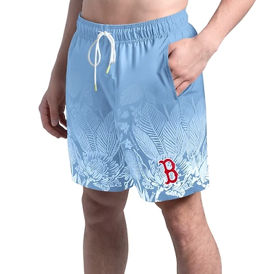 Men's Margaritaville  Blue Boston Red Sox Lagoon Fiesta Swim Shorts