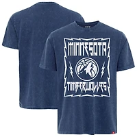 Unisex Sportiqe  Blue Minnesota Timberwolves Distressed Rock & Roll Collection Angus Premium Mineral Wash T-Shirt