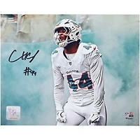 Chop Robinson Miami Dolphins Autographed 8" x 10" Entrance with Smoke Photograph