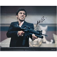 Al Pacino Scarface Autographed 16" x 20" Shooting Down Photograph