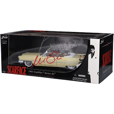 Al Pacino Scarface Autographed 1963 Cadillac Series 62 1:24 Scale Die Cast Car