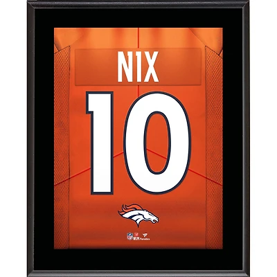 Bo Nix Denver Broncos 10.5" x 13" Jersey Number Sublimated Player Plaque