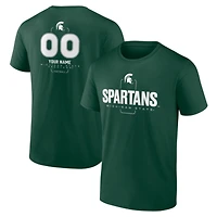 Men's Green Michigan State Spartans Personalized Name & Number Midfielder T-Shirt