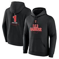 Men's Black Texas Tech Red Raiders Personalized Any Name Midfielder Pullover Hoodie