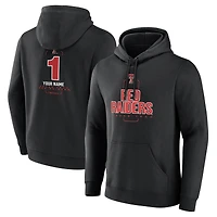 Men's Black Texas Tech Red Raiders Personalized Any Name Midfielder Pullover Hoodie