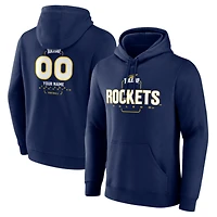 Men's Navy Toledo Rockets Personalized Name & Number Midfielder Pullover Hoodie