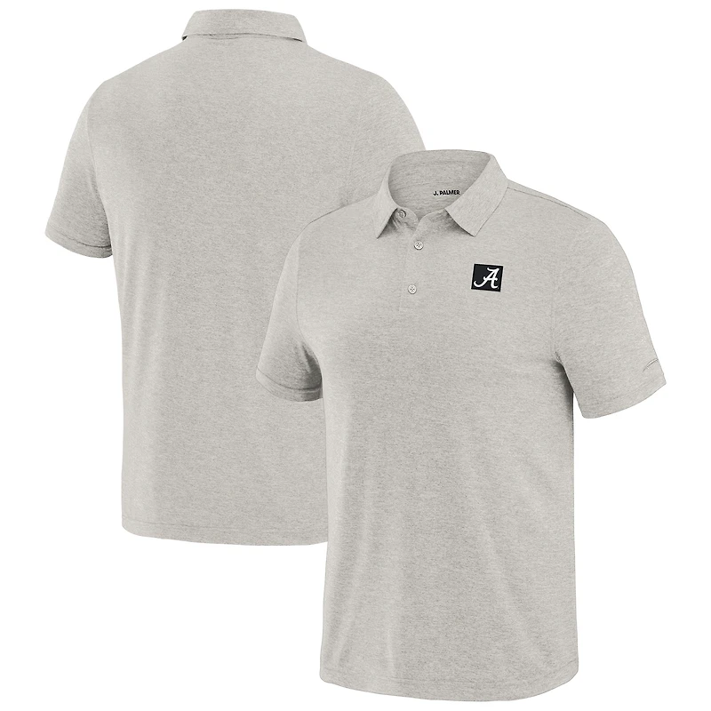 Men's J. Palmer  Cream Alabama Crimson Tide Four Down Polo