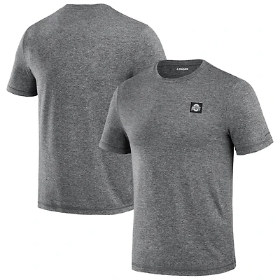 Men's J. Palmer  Heather Black Ohio State Buckeyes Four Down T-Shirt