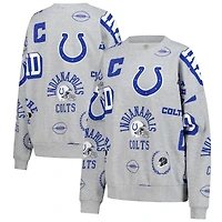 Women's Gameday Couture Heather Gray Indianapolis Colts Always On Repeat Fleece Sweatshirt