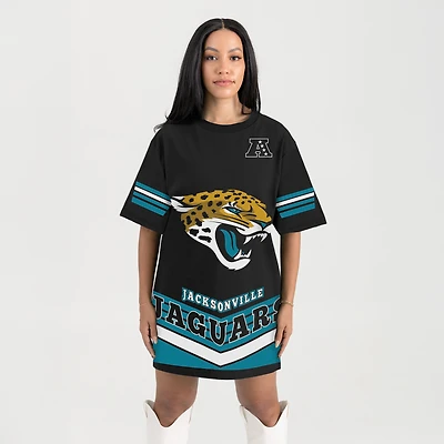 Women's Gameday Couture Black Jacksonville Jaguars Perfect Score Vintage T-Shirt Dress