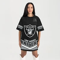 Women's Gameday Couture Black Las Vegas Raiders Perfect Score Vintage T-Shirt Dress